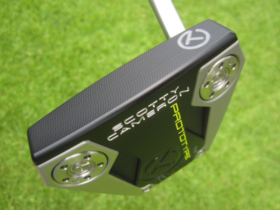 scotty cameron tour only black phantom x t8 circle t with welded flojet neck and black shaft putter golf club