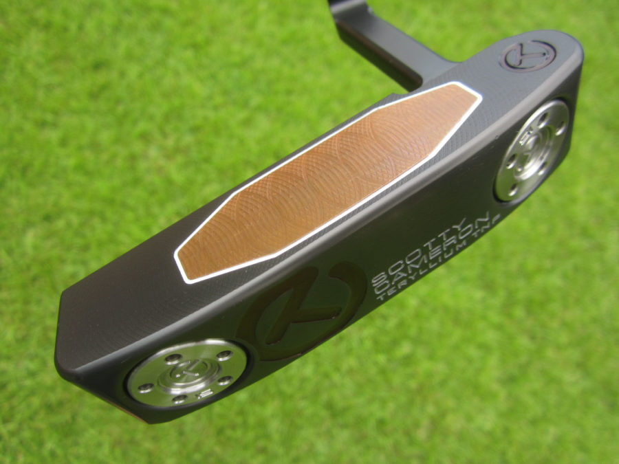 scotty cameron tour only black t22 newport terylium circle t 350g putter with sight dot golf club