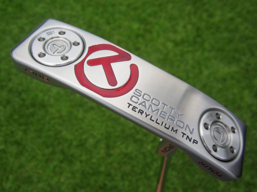 scotty cameron tour only sss silver t22 newport terylium circle t putter golf club with tiger woods style sight dot