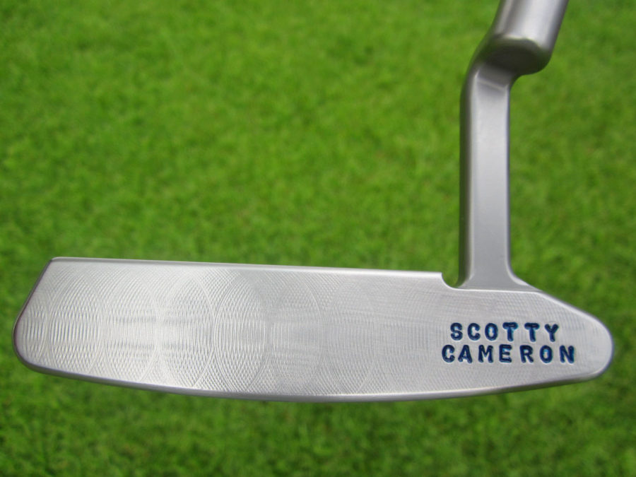 scotty cameron tour only sss timeless newport 2 handstamped circle t blue cherry bombs 350g putter golf club