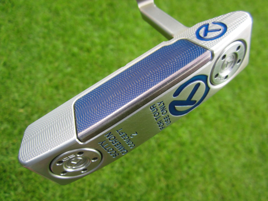 scotty cameron tour only xperimental blue sss insert tn2 newport 2 select circle t putter with top line golf club