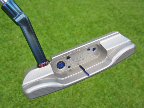 scotty cameron tour only two tone sss and chromatic blue masterful tourtype circle t putter with welded plumber neck golf club