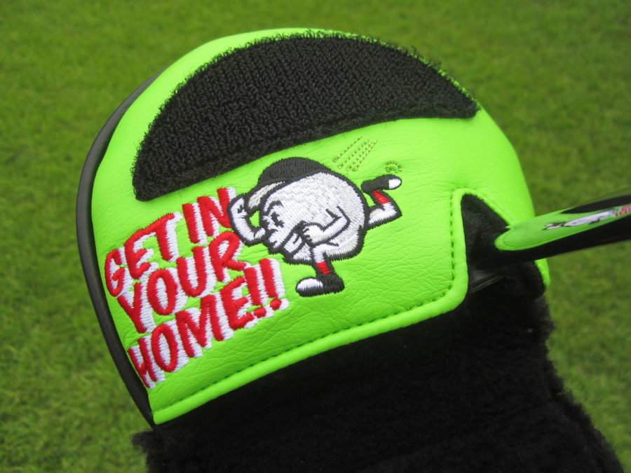 scotty cameron tour only 2023 lime green baller boy circle t mid round putter headcover