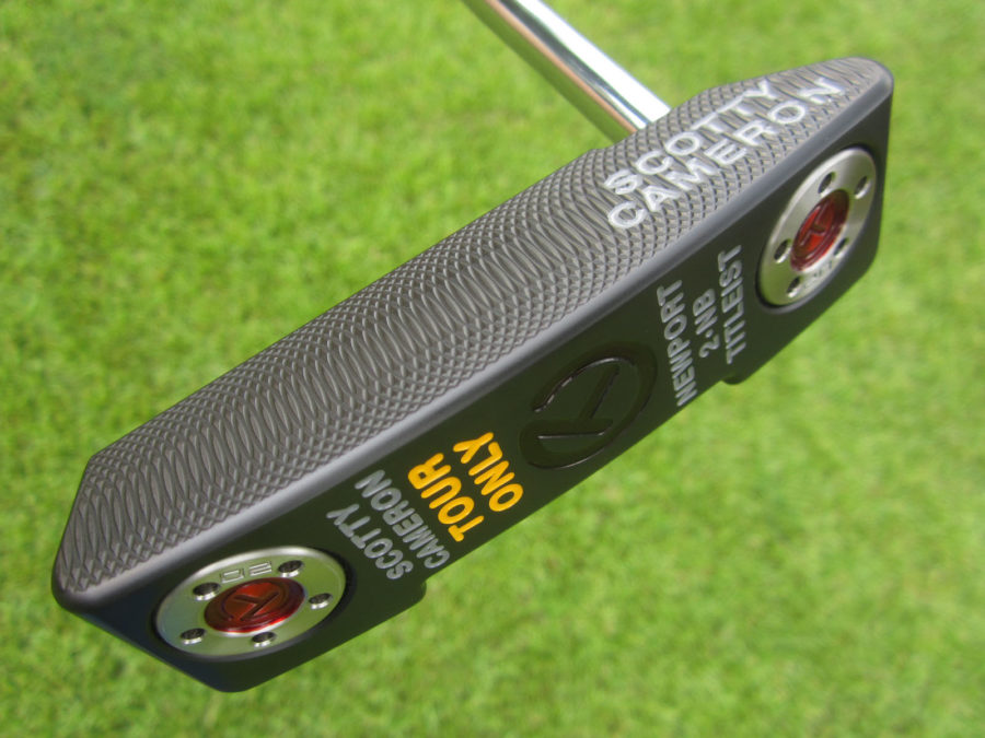 scotty cameron tour only black deep milled sss newport 2 notchback select circle t prototype putter golf club