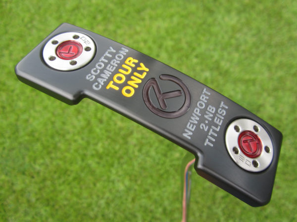 scotty cameron tour only black deep milled sss newport 2 notchback select circle t prototype putter golf club