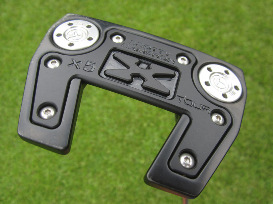scotty cameron tour only black sss futura x5 circle t 360g putter with welded 2.5 neck justin thomas style design golf club