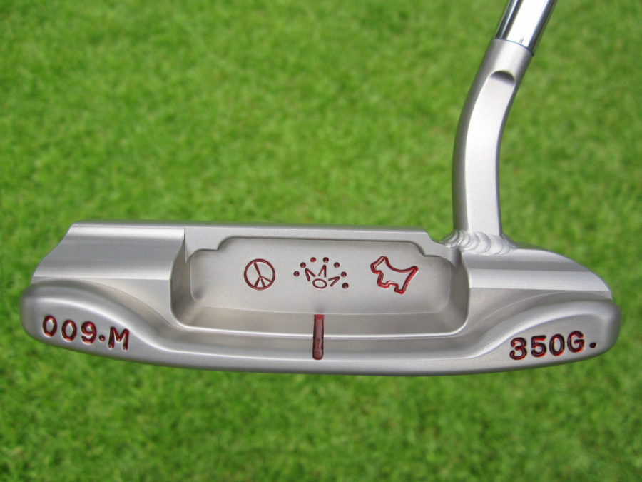 scotty cameron left hand lh sss masterful 009m circle t 350g putter with welded 2.5 neck golf club