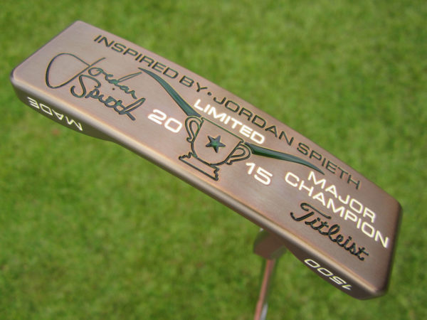 scotty cameron 2015 limited release inspired by jordan spieth chromatic bronze newport with top line putter golf club