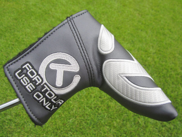 scotty cameron tour only grey and silver carbon rush industrial circle t blade putter headcover