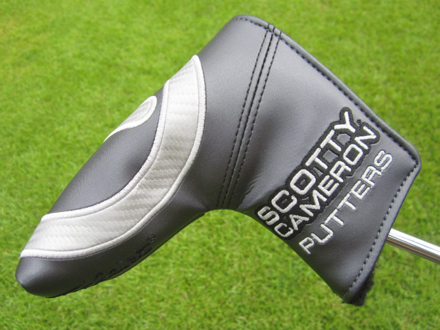 scotty cameron tour only grey and silver carbon rush industrial circle t blade putter headcover