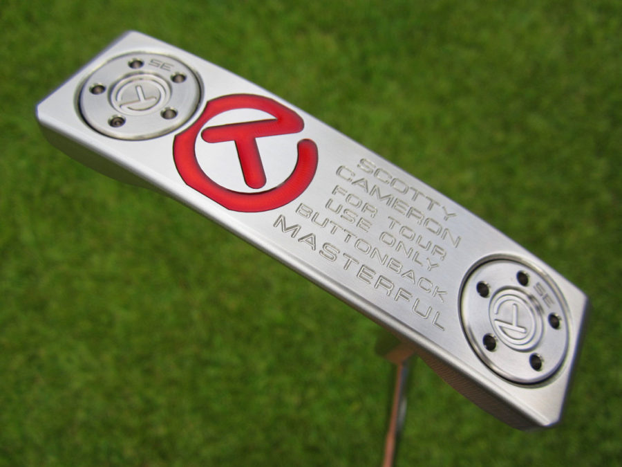 scotty cameron tour only masterful buttonback terylium circle t naked putter golf club