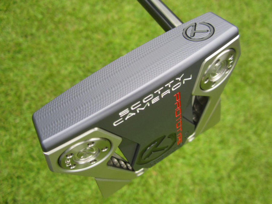 scotty cameron tour only space grey phantom x t12 circle t putter with black shaft golf club