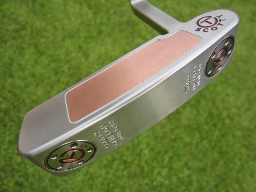 scotty cameron tour only sss t10 newport terylium buttonback circle t putter golf club