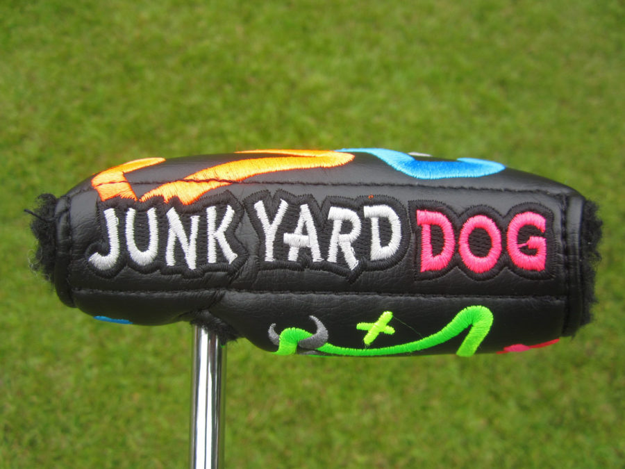 scotty cameron custom shop neon junk yard dog mid round headcover