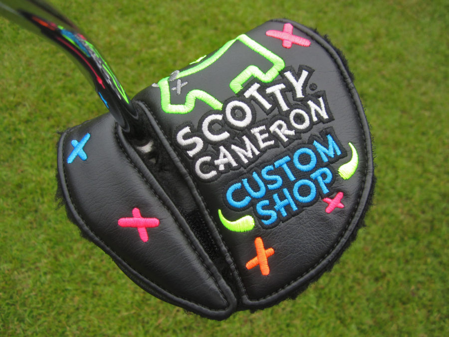 scotty cameron custom shop neon junk yard dog mid round headcover