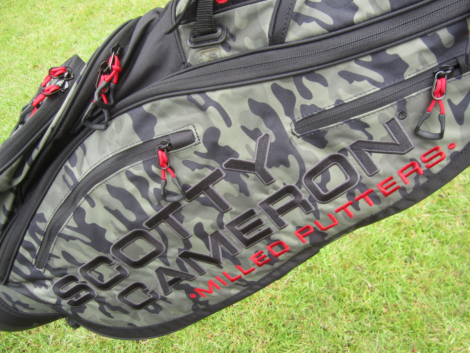 Scotty Cameron 2023 Limited Release Las Vegas Camo & Red Circle T  Pathfinder Carry Stand Bag - Tour Putter Gallery
