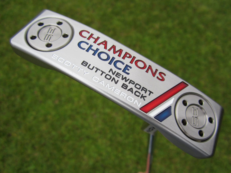 scotty cameron limited release newport buttonback terylium champions choice putter golf club