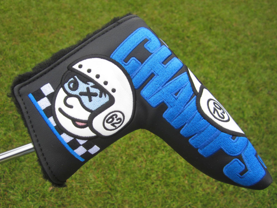 scotty cameron limited release custom shop champs choice black and blue blade putter headcover