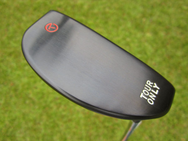 scotty cameron tour only 3x black carbon del mar 3.5 handstamped circle t 340g putter with hot head harry golf club