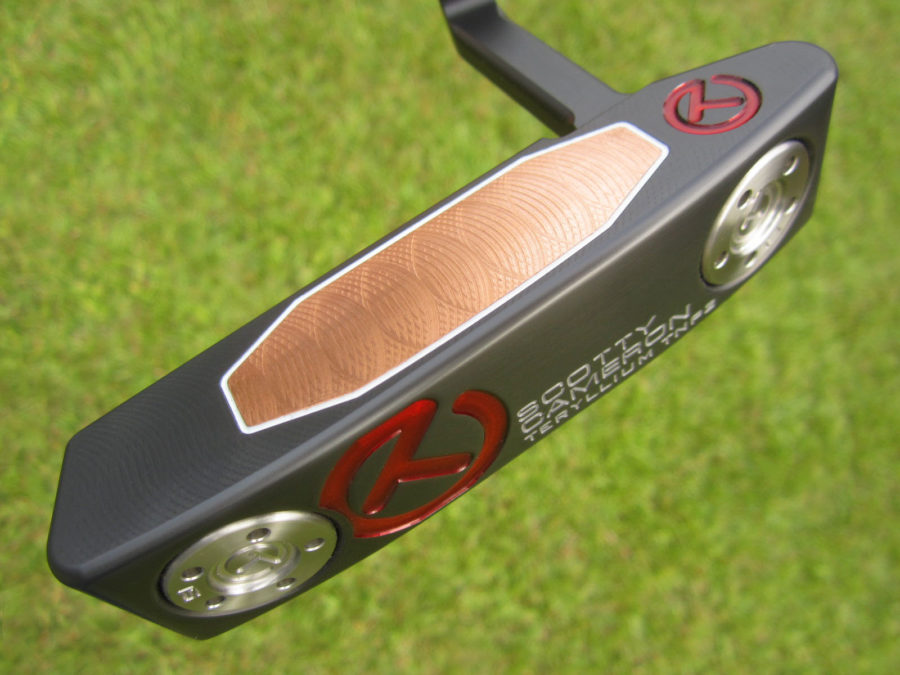 scotty cameron tour only black t22 newport 2 terylium circle t putter golf club