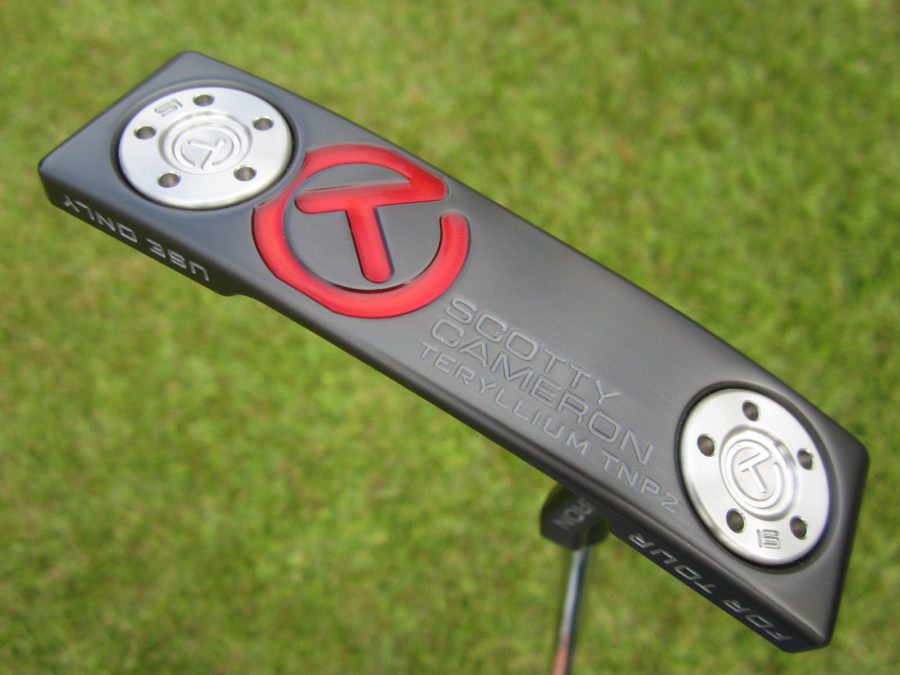 scotty cameron tour only black t22 newport 2 terylium circle t putter golf club