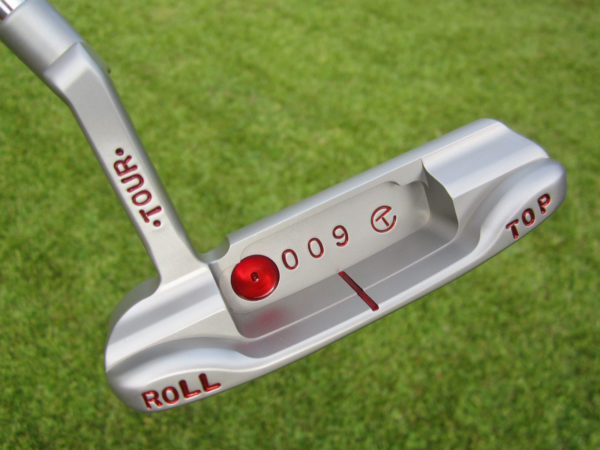 scotty cameron tour only sss 009 roll top circle t 350g deluxe putter golf club with cherry bombs