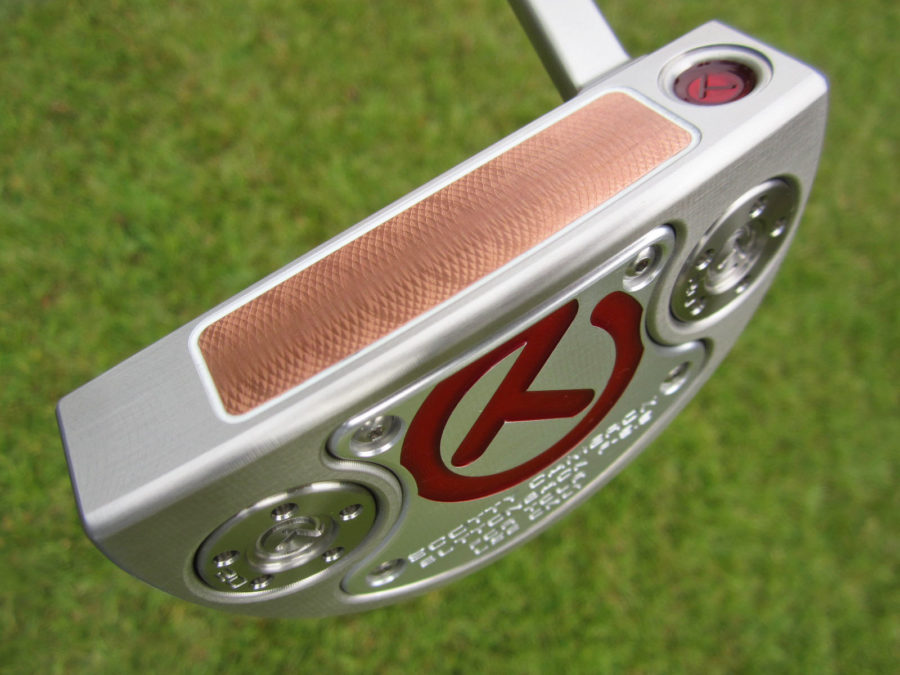 scotty cameron tour only sss flowback 5.5 terylium buttonback circle t putter golf club with flojet neck