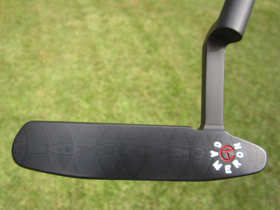 scotty cameron tour only 3x black carbon newport 2 tri sole handstamped circle t putter golf club