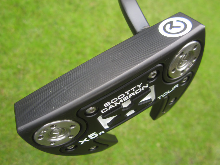 scotty cameron tour only black sss futura x5r circle t putter with welded 2.5 neck golf club