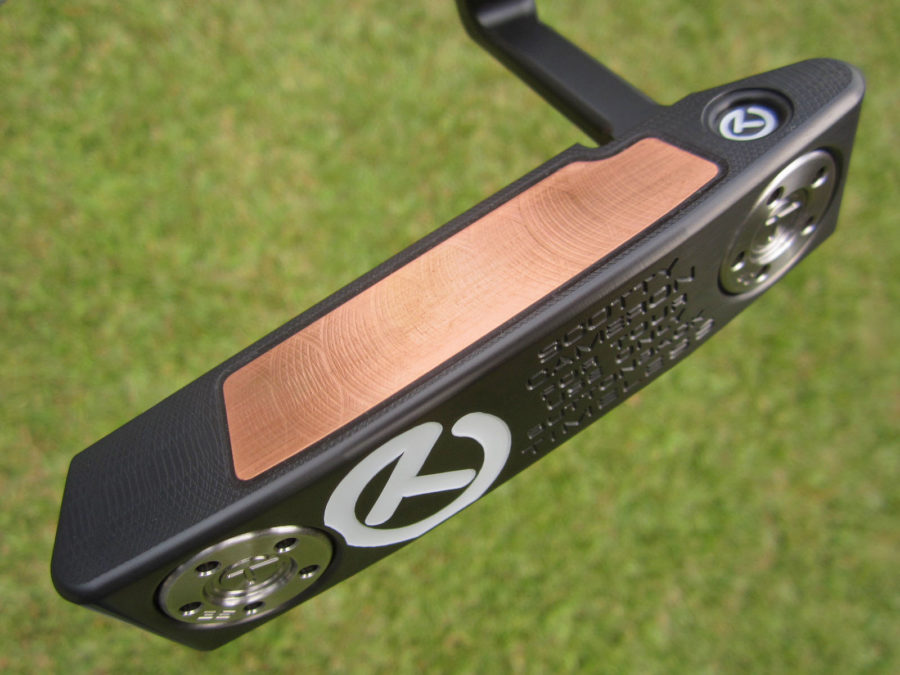 scotty cameron tour only black sss timeless newport 2 buttonback terylium circle t putter with sight dot golf club
