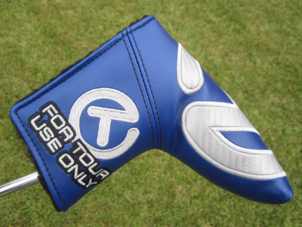 scotty cameron tour only blue and silver carbon rush industrial circle t blade putter headcover