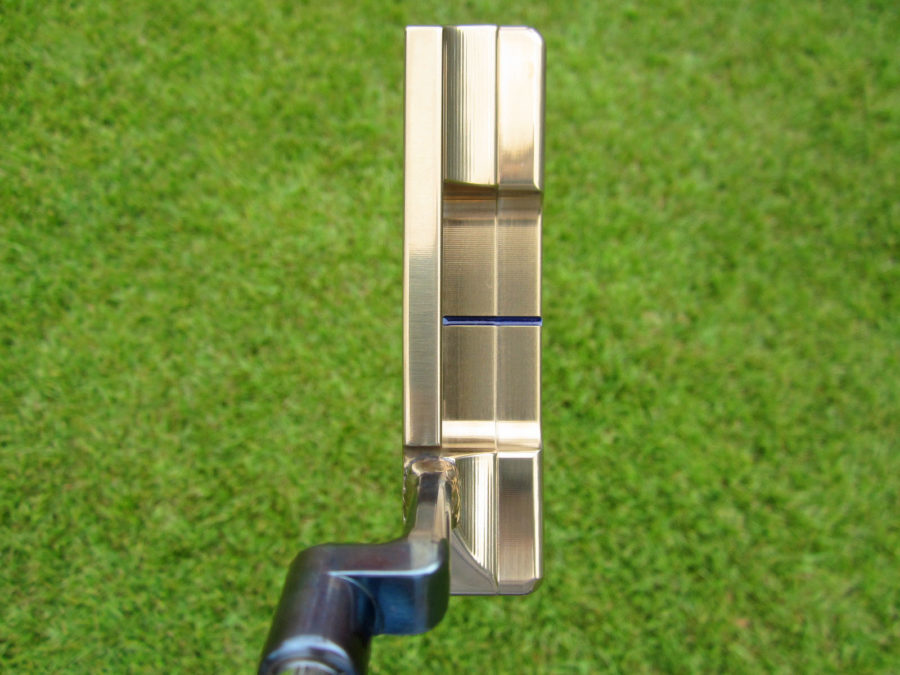 scotty cameron tour only two tone chromatic blue and bronze timeless tourtype circle t 350g putter studio welded plumber neck golf club