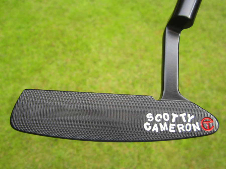 scotty cameron tour only deep milled carbon brushed black timeless newport 2 circle t 350g putter golf club