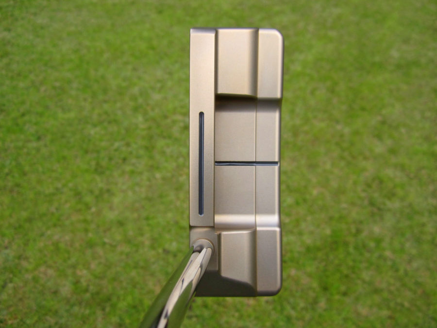 scotty cameron tour only chromatic bronze squareback tsb select circle t putter with vertical top line golf club