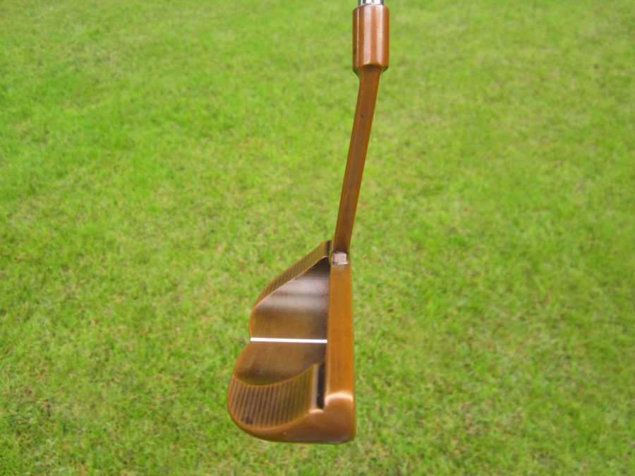 scotty cameron tour only copper plated circa 62 6 vi circle t prototype putter with welded long slant neck golf club