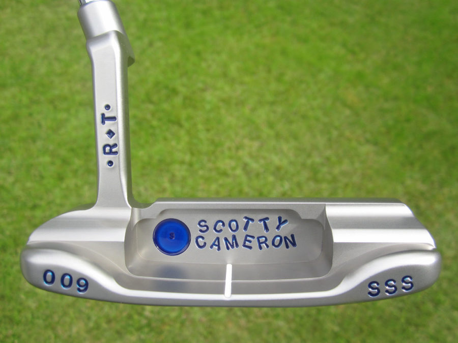 scotty cameron tour only sss deep milled 009 roll top deluxe circle t 350g putter with cherry bombs golf club