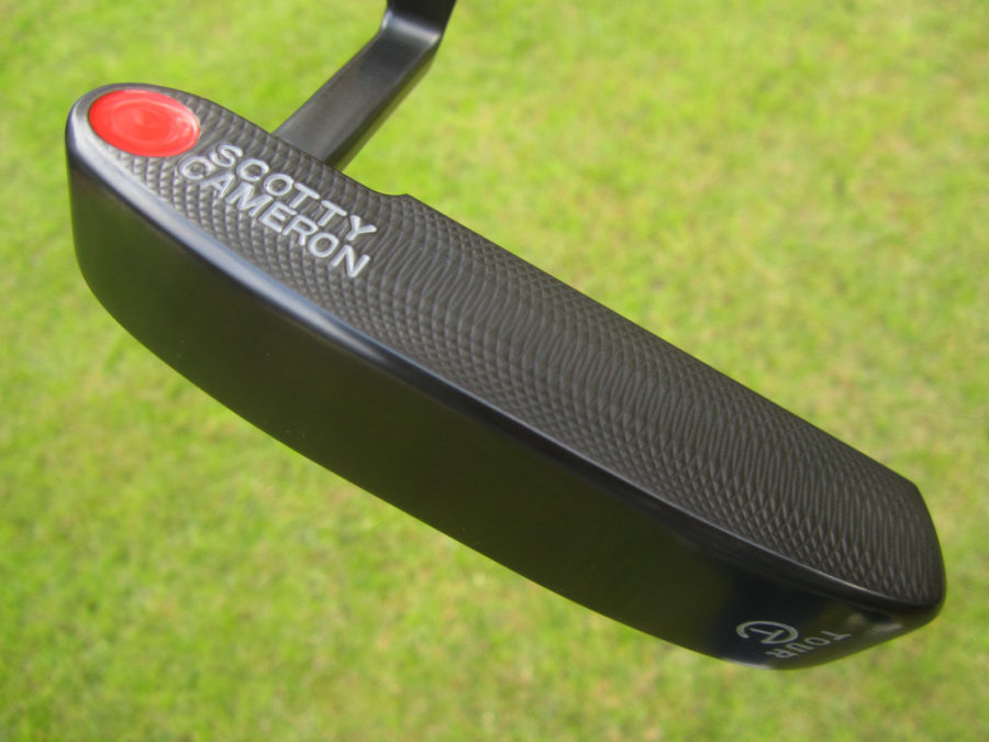 scotty cameron tour only carbon brushed black deep milled left handed lh 009 circle t 350g putter golf club
