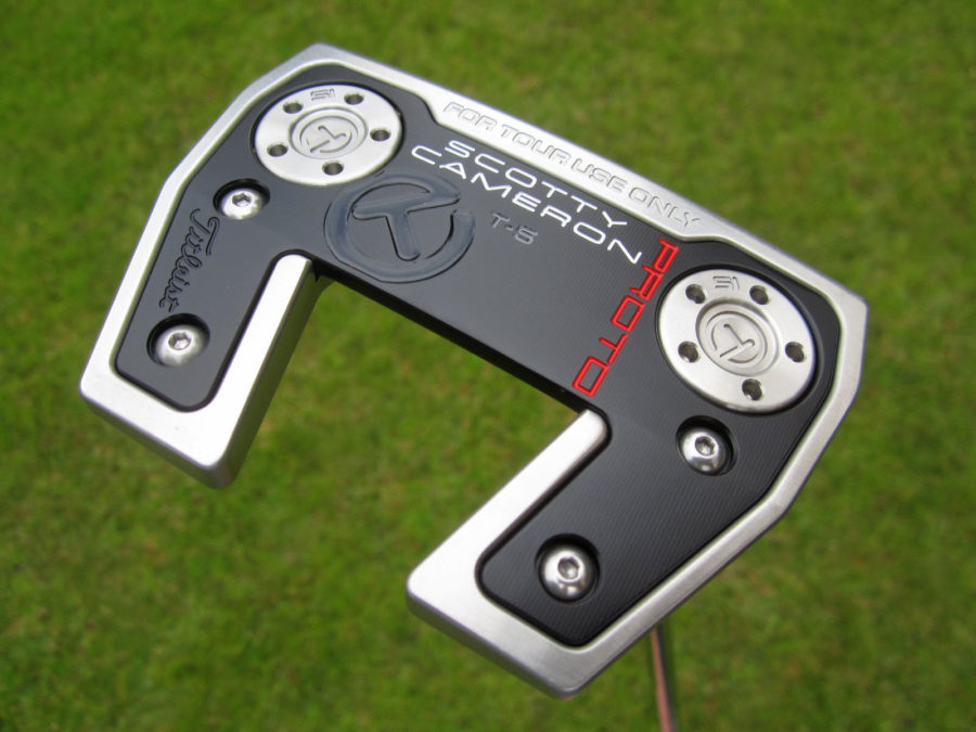scotty cameron tour only sss phantom x t5 circle t putter with two sight dots golf club