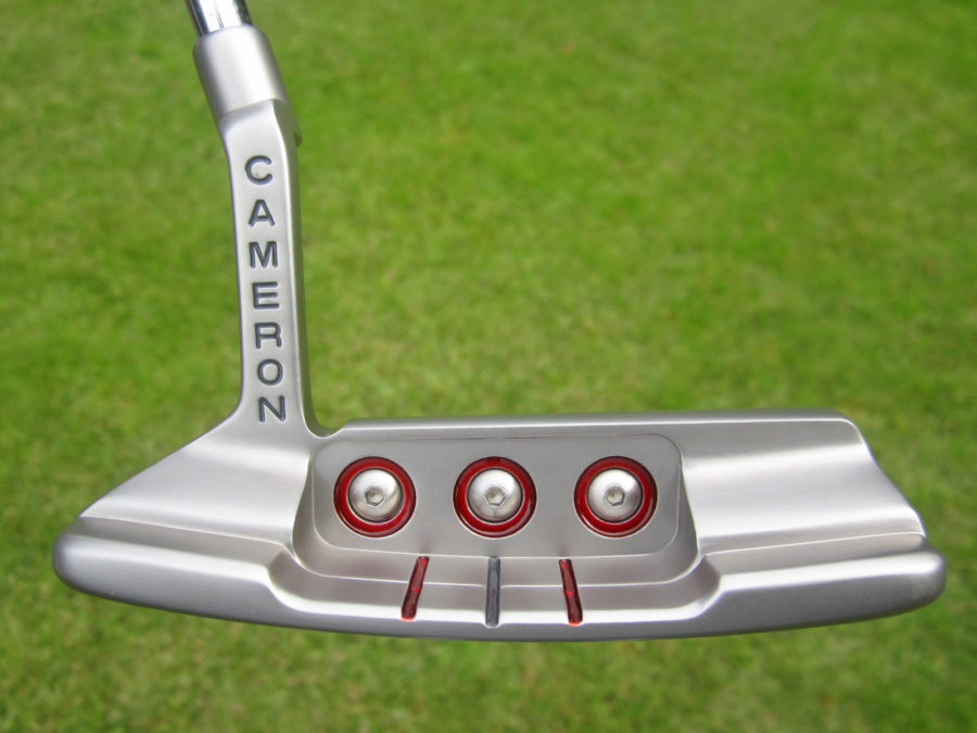scotty cameron tour only sss deep milled newport 2 t10 buttonback terylium circle t putter with 3 sight lines golf club