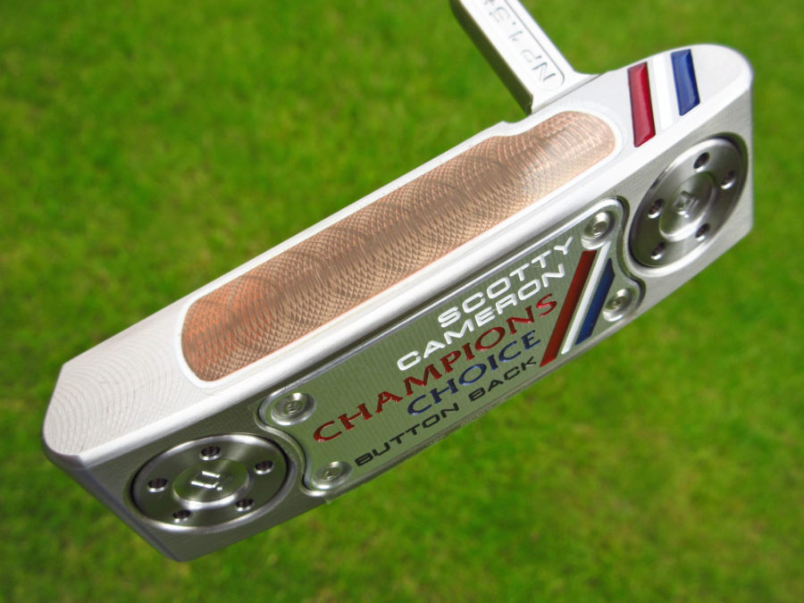 scotty cameron limited release champions choice button back newport 1.5 plus terylium putter golf club