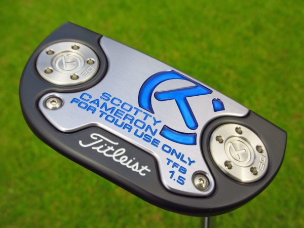 scotty cameron tour only black fastback tfb 1.5 select flojet neck circle t putter with top line golf club