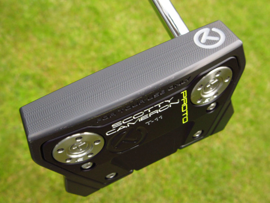 scotty cameron tour only black sss phantom x t11 circle t putter with dual sight lines golf club