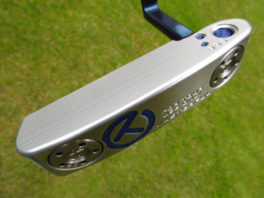 scotty cameron tour only two tone chromatic blue and sss masterful tourtype special select welded plumber neck circle t putter golf club