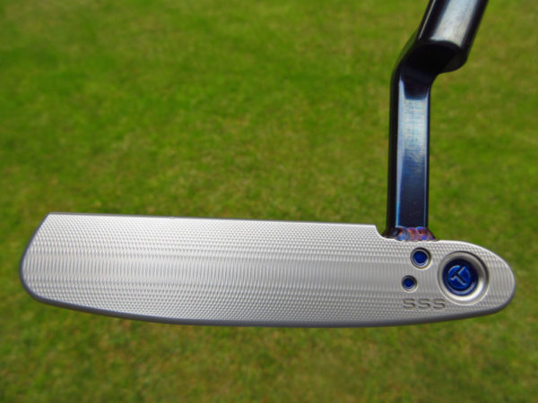 scotty cameron tour only two tone chromatic blue and sss masterful tourtype special select welded plumber neck circle t putter golf club