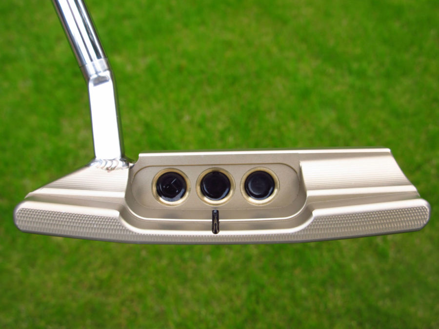 scotty cameron tour only two tone chromatic bronze and sss tour rat 2 circle t putter golf club with welded flojet neck