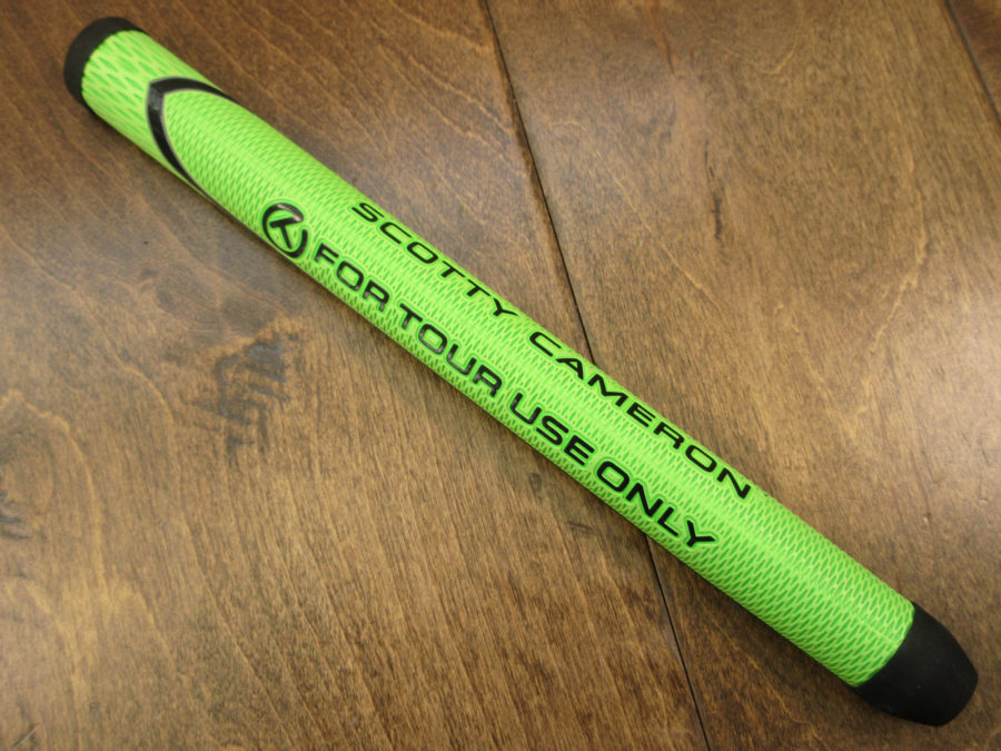 scotty cameron for tour use only lime green slim paddle circle t winn putter grip