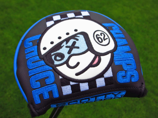 scotty cameron custom shop black and blue champs choice mid round putter headcover