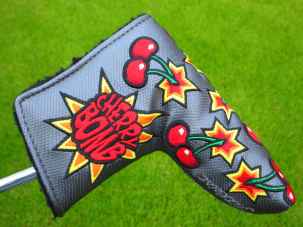 scotty cameron limited release custom shop grey cherry bomb jordan spieth blade putter headcover