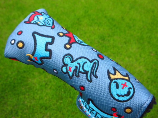 scotty cameron custom shop limited release motley crew blue blade putter headcover