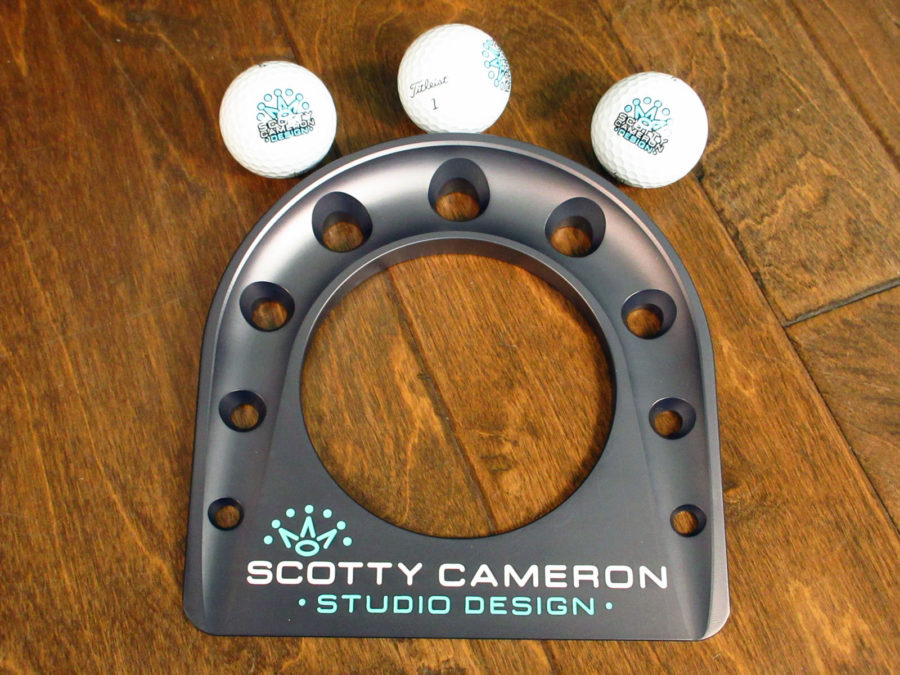 scotty cameron limited release tiffany studio design circle t indoor putting cup with pro v1 golf balls